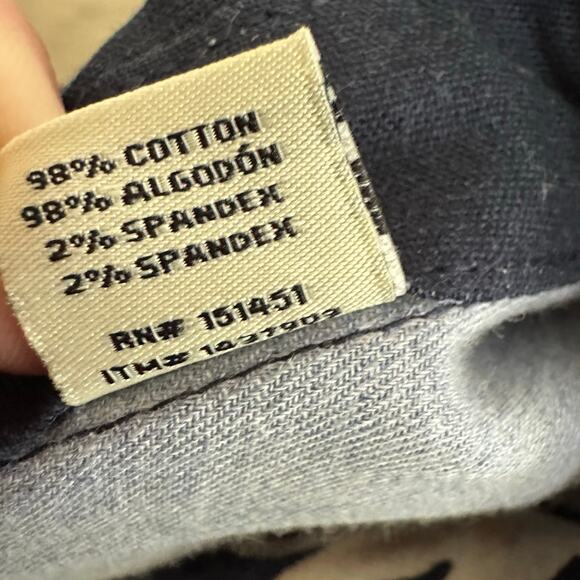 Men's Seapointe Navy Tan Tropical Hawaiian Cotton Short Sleeve Button Up Sz XXL - Picture 9 of 9